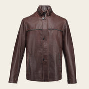 Chamarra en piel genuina de cordero para caballero Chamarras 