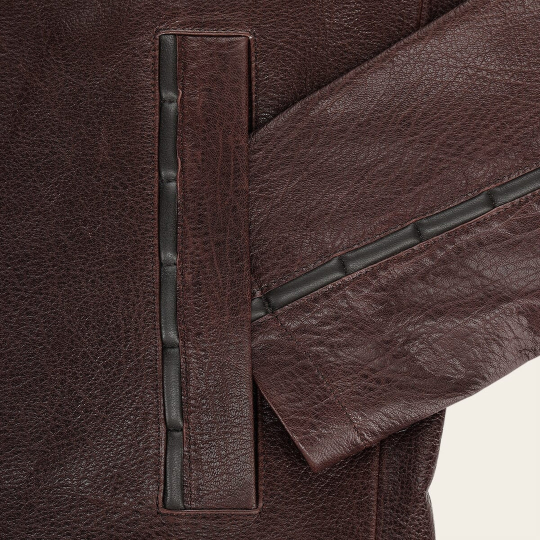 Chamarra en piel genuina de cordero para caballero Chamarras 