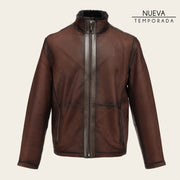 Chamarra en piel genuina de cordero para caballero Chamarras 
