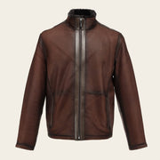 Chamarra en piel genuina de cordero para caballero Chamarras 