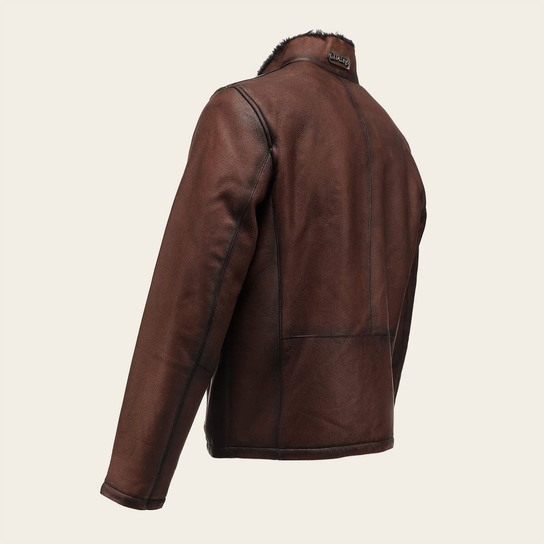 Chamarra en piel genuina de cordero para caballero Chamarras 