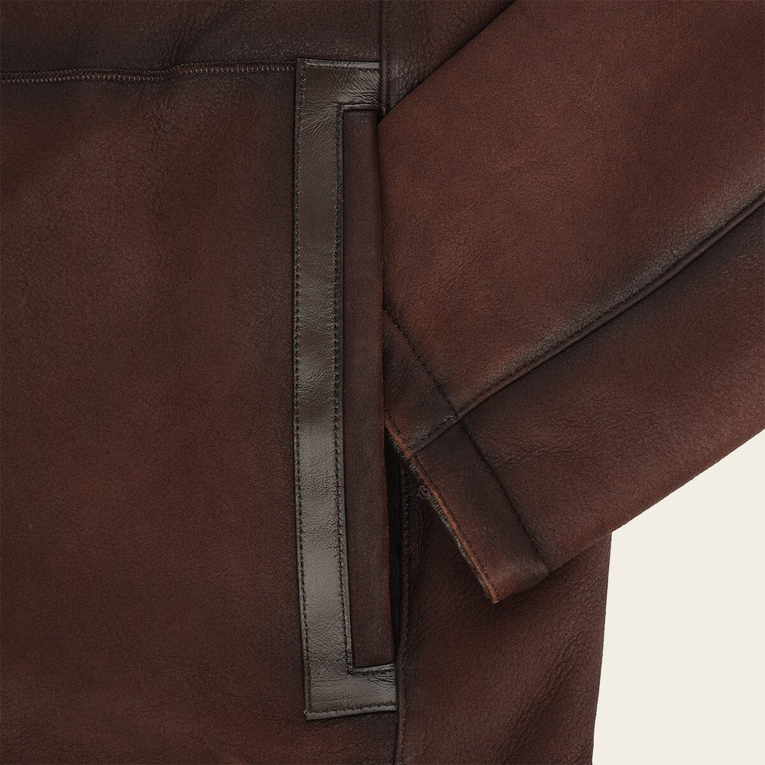 Chamarra en piel genuina de cordero para caballero Chamarras 