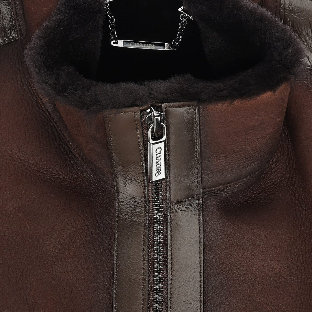 Chamarra en piel genuina de cordero para caballero Chamarras 