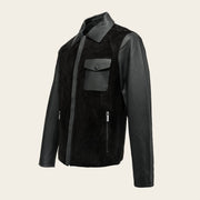 Chamarra en piel genuina de cordero para caballero Camisola 