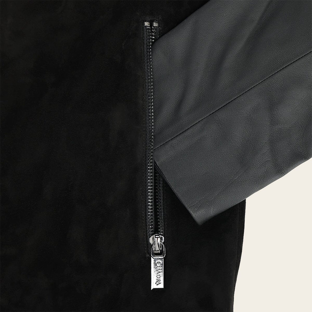 Chamarra en piel genuina de cordero para caballero Camisola 