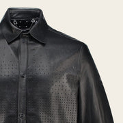 Chamarra en piel genuina para caballero Chamarras 