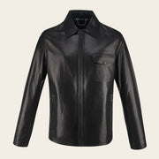 Chamarra en piel genuina de ovino para caballero Chamarras 