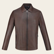 Chamarra en piel genuina de ovino para caballero Chamarras 