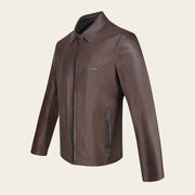 Chamarra en piel genuina de ovino para caballero Chamarras 