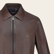 Chamarra en piel genuina de ovino para caballero Chamarras 