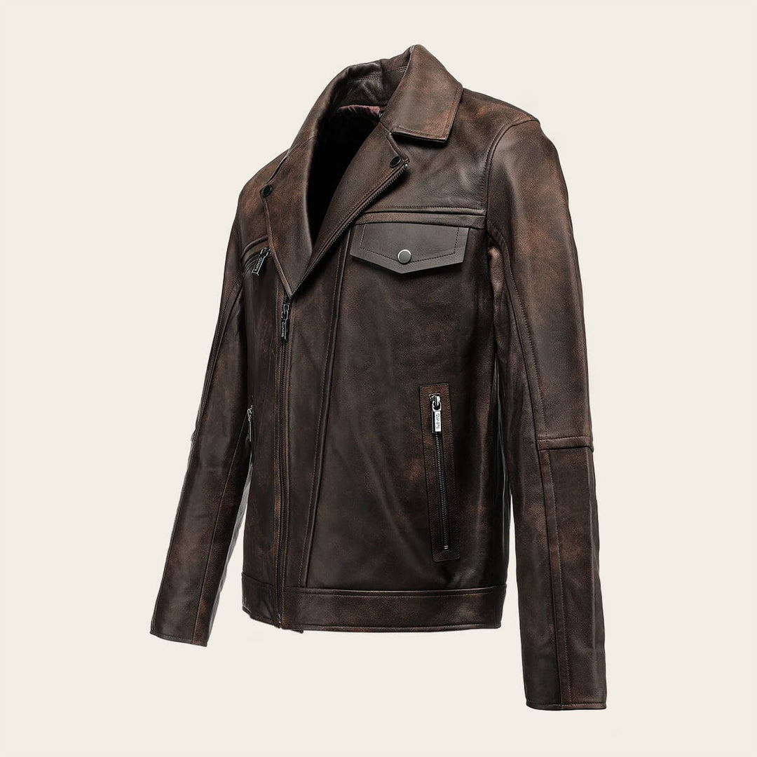 Chamarra en piel genuina de cordero para caballero Chamarras 