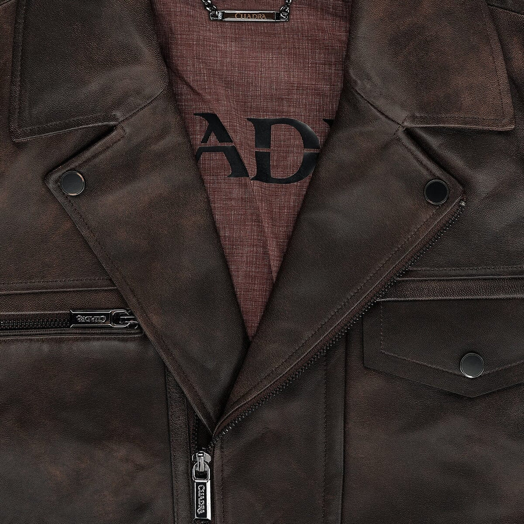 Chamarra en piel genuina de cordero para caballero Chamarras 