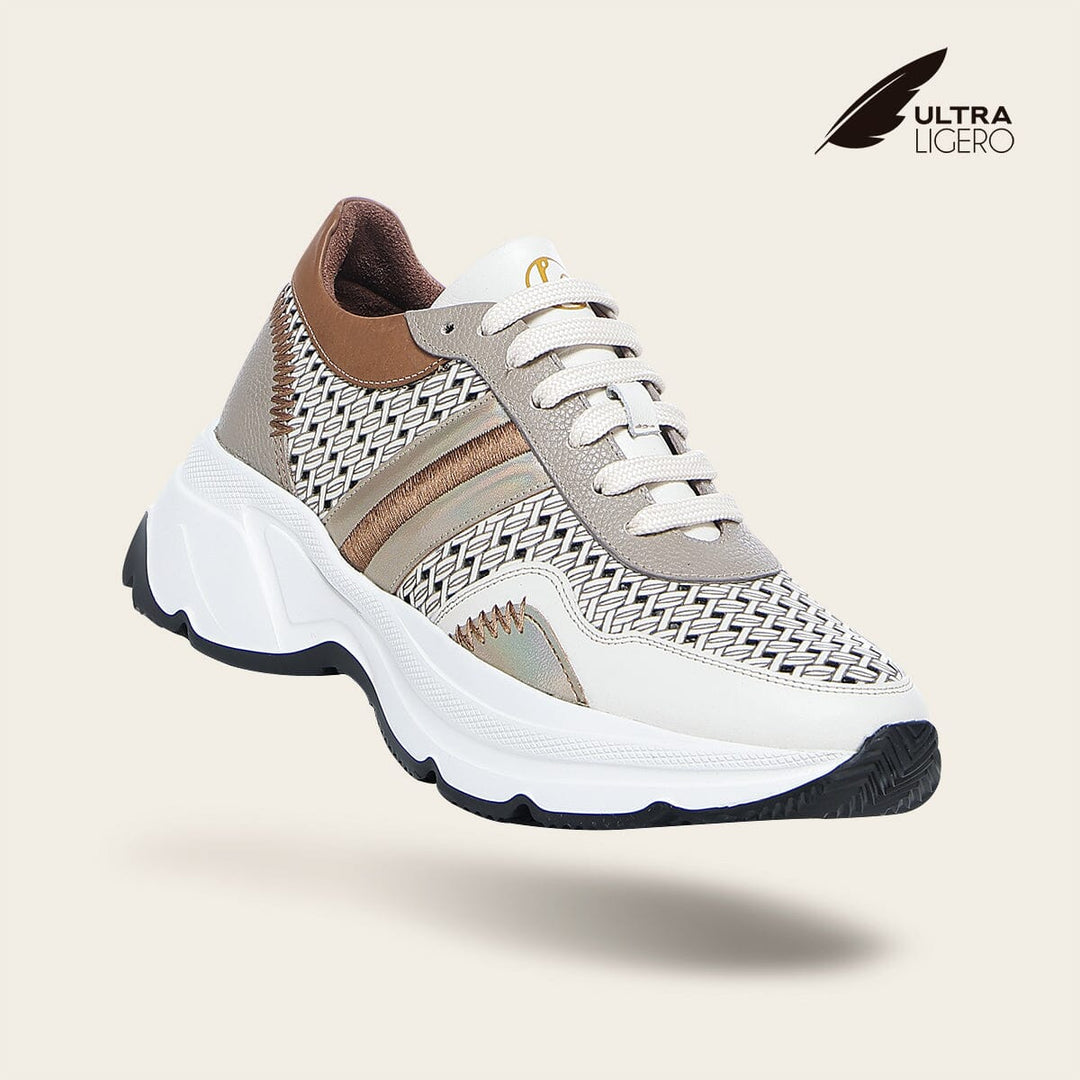 Tenis en piel genuina para dama Tenis 