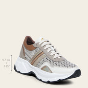 Tenis en piel genuina para dama Tenis 