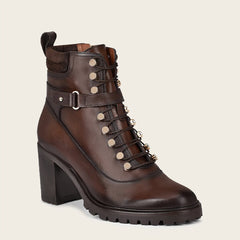 Botín para dama en piel genuina Botas y Botines 