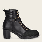 Botín en piel genuina de mantarraya Botas y Botines 