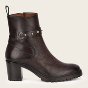 Botín para dama en piel de venado Botas y Botines 
