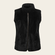 Chaleco de visón y cachemira para dama Chalecos 