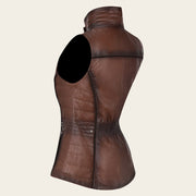 Chaleco para dama en piel de ovino Chalecos 