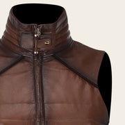 Chaleco para dama en piel de ovino Chalecos 