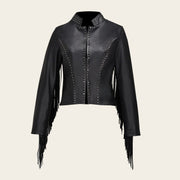 Chamarra con flecos para dama Chamarras 