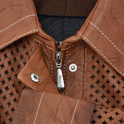 Chamarra corta en piel genuina de ovino Chamarras 