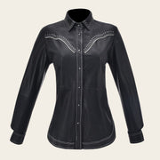 Camisola en piel genuina de ovino para dama Camisola 