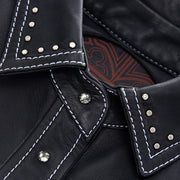 Camisola en piel genuina de ovino para dama Camisola 