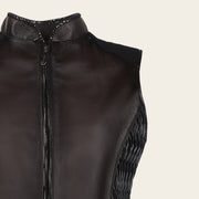 Chaleco en piel genuina de ovino Chalecos 