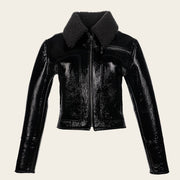 Chamarra con cuello de pelo para dama Chamarras 