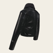 Chamarra con cuello de pelo para dama Chamarras 