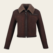 Chamarra con cuello de pelo para dama Chamarras 