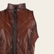 Chaleco para dama con pelo de conejo. Chalecos 