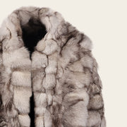 Abrigo con pelo genuino para dama Chamarras 