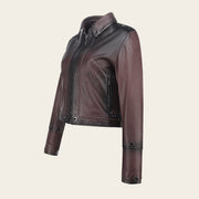 Chamarra en piel genuina de ovino para dama Chamarras 