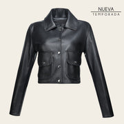 Chamarra en piel genuina de ovino para dama Chamarras 