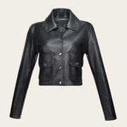 Chamarra en piel genuina de ovino para dama Chamarras 