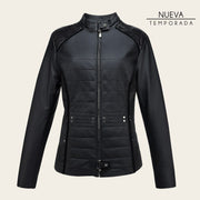 Chamarra en piel genuina de pitón para dama Chamarras 