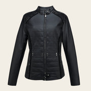 Chamarra en piel genuina de pitón para dama Chamarras 