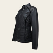 Chamarra en piel genuina de pitón para dama Chamarras 