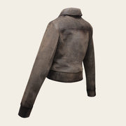 Chamarra en piel genuina de ovino para dama Chamarras 