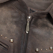 Chamarra en piel genuina de ovino para dama Chamarras 