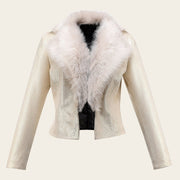 Chamarra en piel genuina de ovino para dama Chamarras 