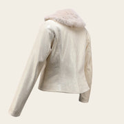 Chamarra en piel genuina de ovino para dama Chamarras 