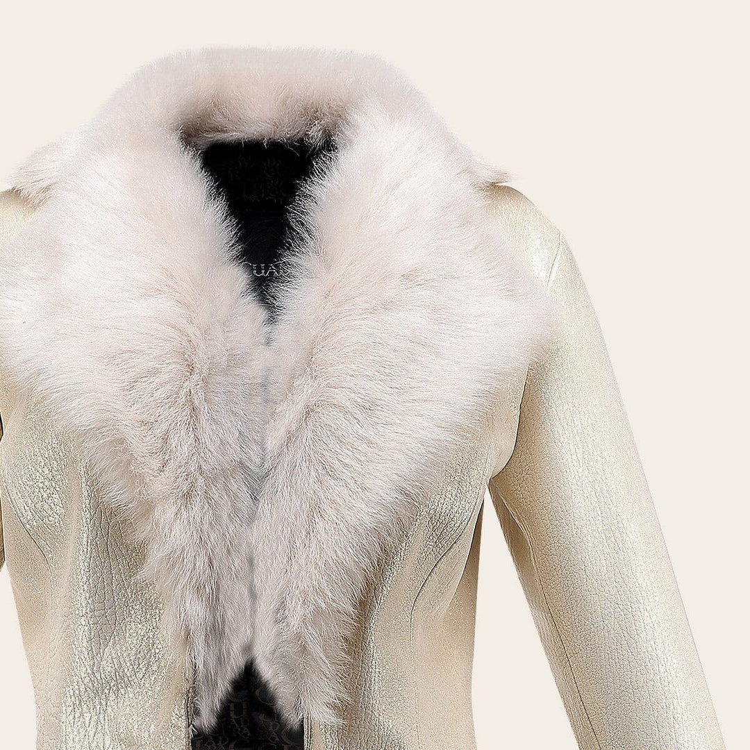 Chamarra en piel genuina de ovino para dama Chamarras 