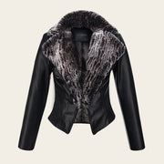 Chamarra en piel genuina de ovino para dama Chamarras 