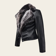 Chamarra en piel genuina de ovino para dama Chamarras 