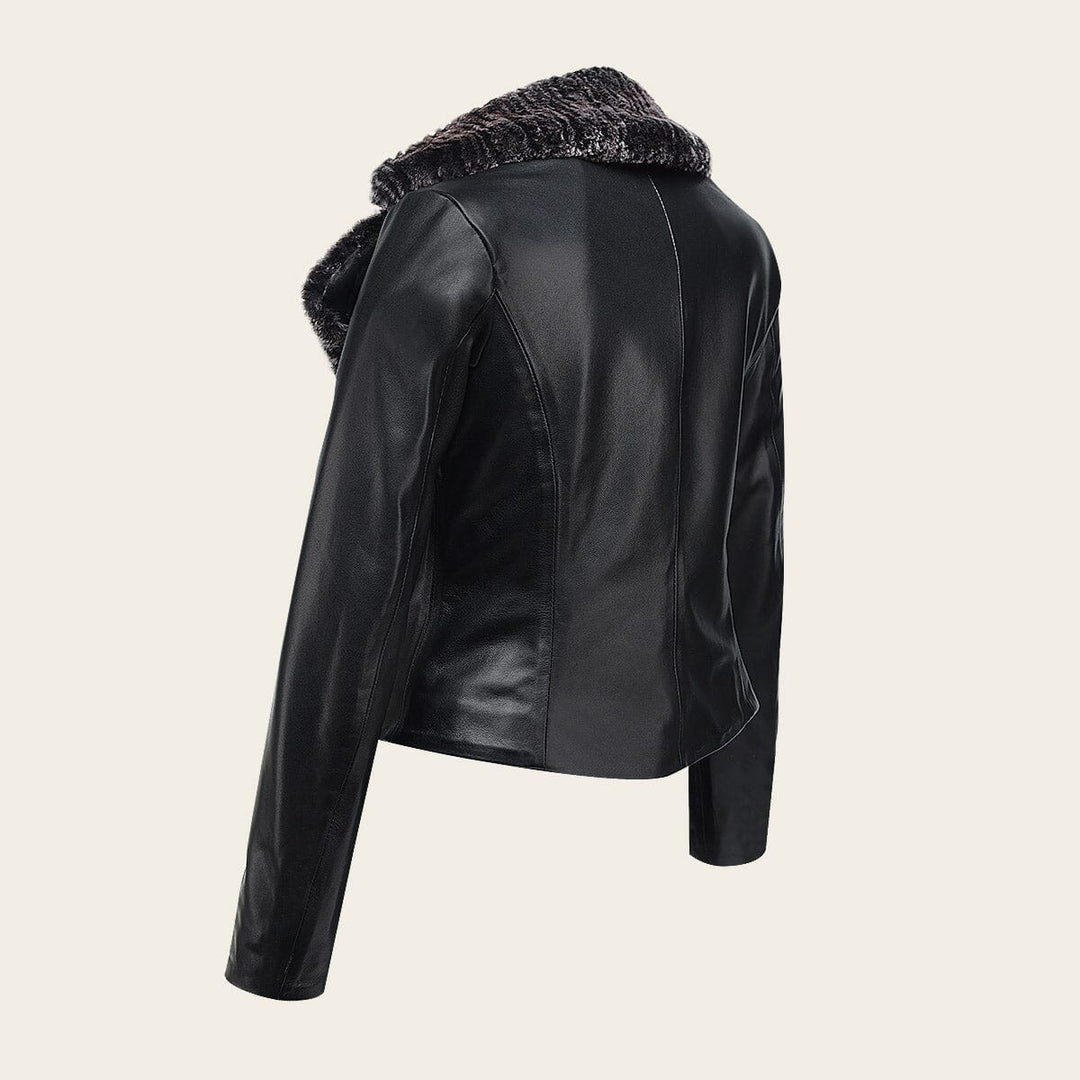 Chamarra en piel genuina de ovino para dama Chamarras 