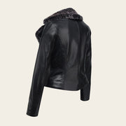 Chamarra en piel genuina de ovino para dama Chamarras 