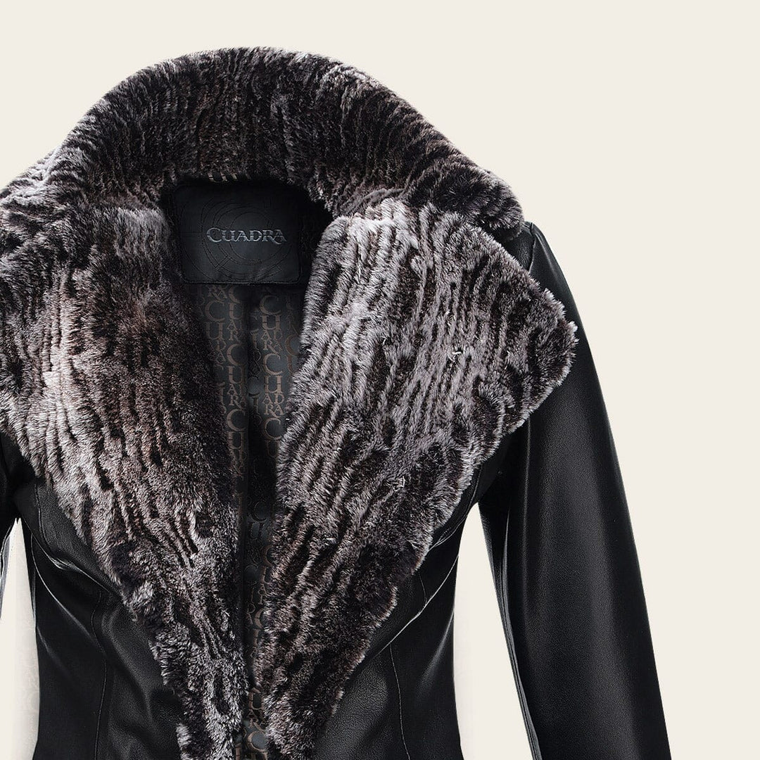 Chamarra en piel genuina de ovino para dama Chamarras 